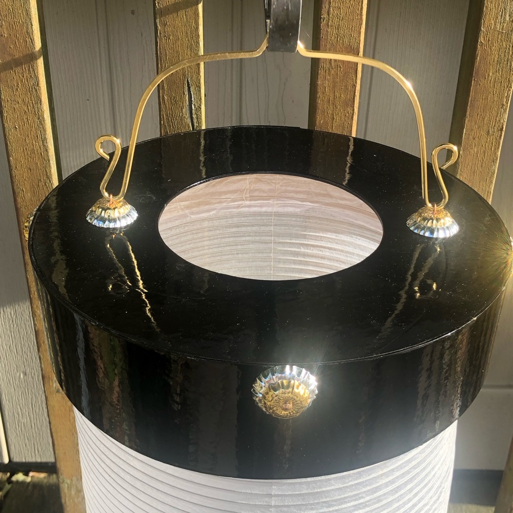 Traditional Japanese Vintage Lantern 33” Long Original Box and Packaging - Picture 5 of 10